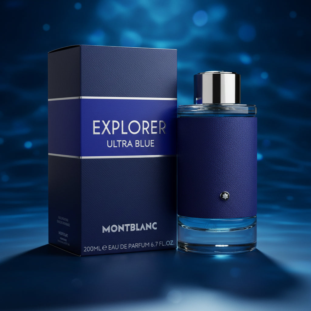Montblanc Explorer Ultra Blue by Mont Blanc Eau De Parfum Spray 6.7 oz (Men)