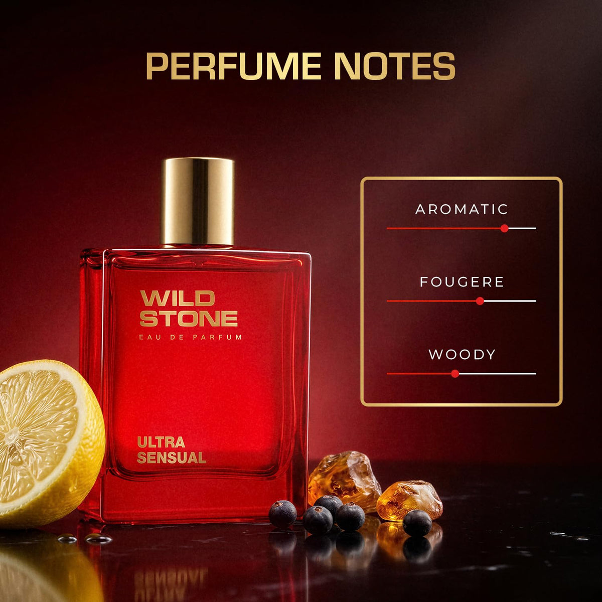 Wild Stone Ultra Sensual Eau De Parfum 3.38oz Mens