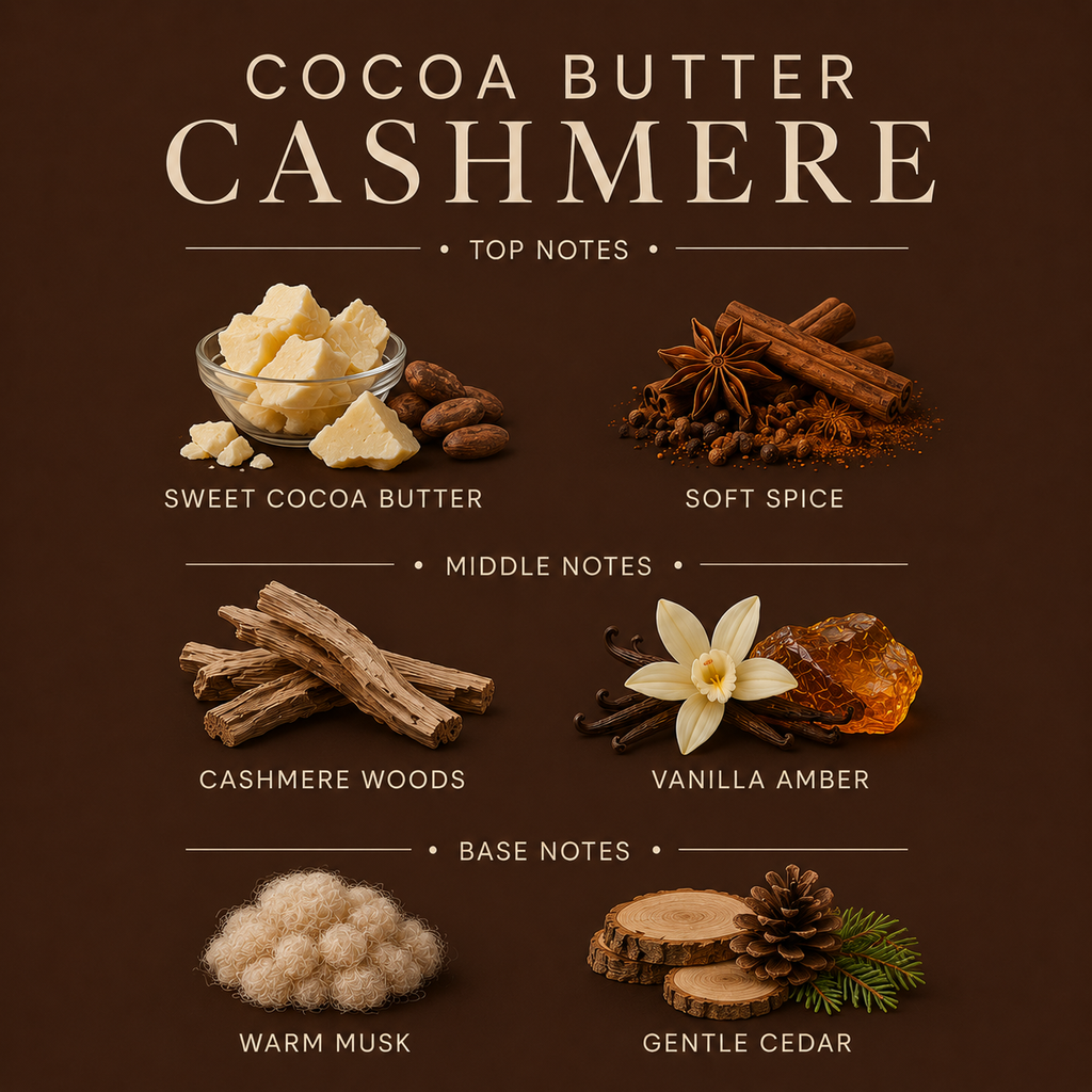 Cocoa Butter Cashmere Body Lotion – Hydrating Moisturizer (10 OZ)