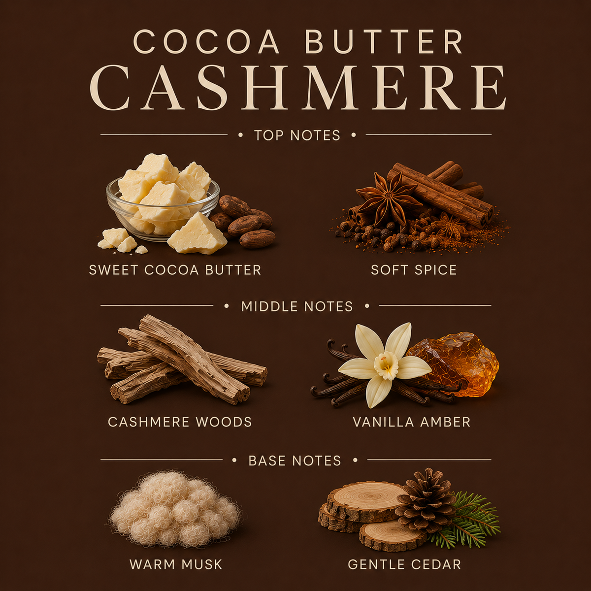 Cocoa Butter Cashmere Body Lotion – Hydrating Moisturizer (10 OZ)