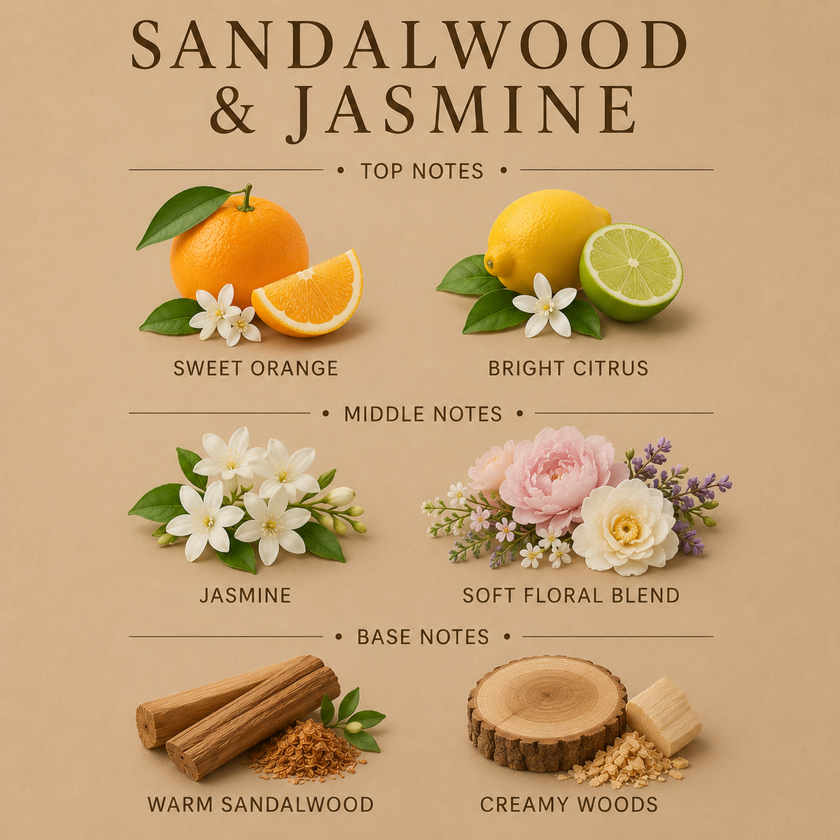 Sandalwood & Jasmine Body Lotion – Hydrating Moisturizer (10 OZ) Merge with Aroma