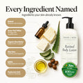 Retinol Body Lotion, 8 oz — Grass-Fed Tallow, Niacinamide, Shea, Jojoba, & Hyaluronic Acid