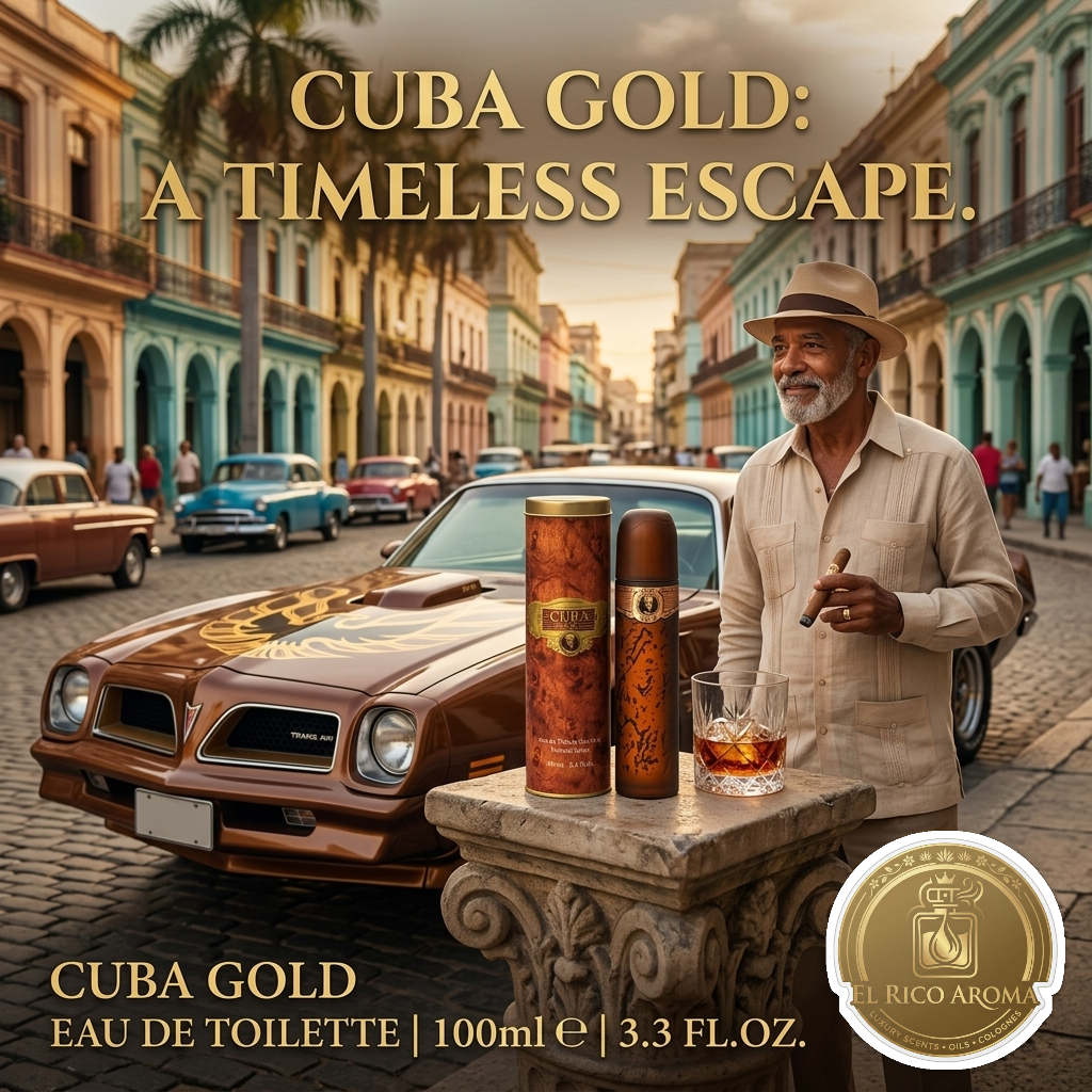 Cuba Gold Aroma for Men EDT 3.3 / 3.4 oz New In Box